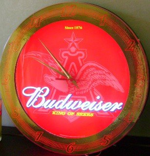 Budweiser Neon Clock