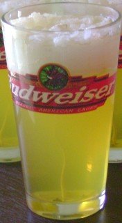 Budweiser Glass Gel Candle