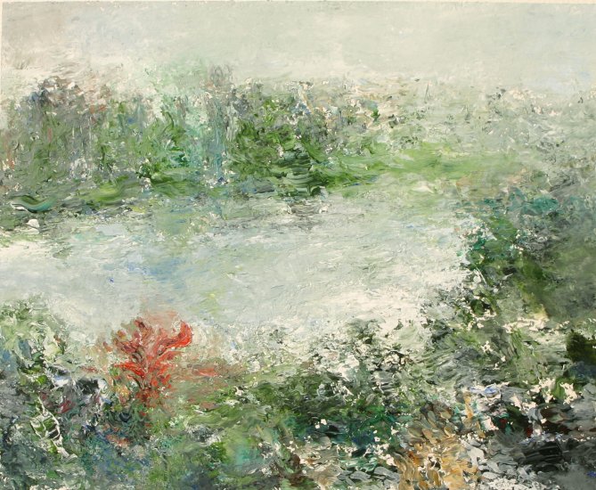 original watercolor painting 'RIVER VIEW'