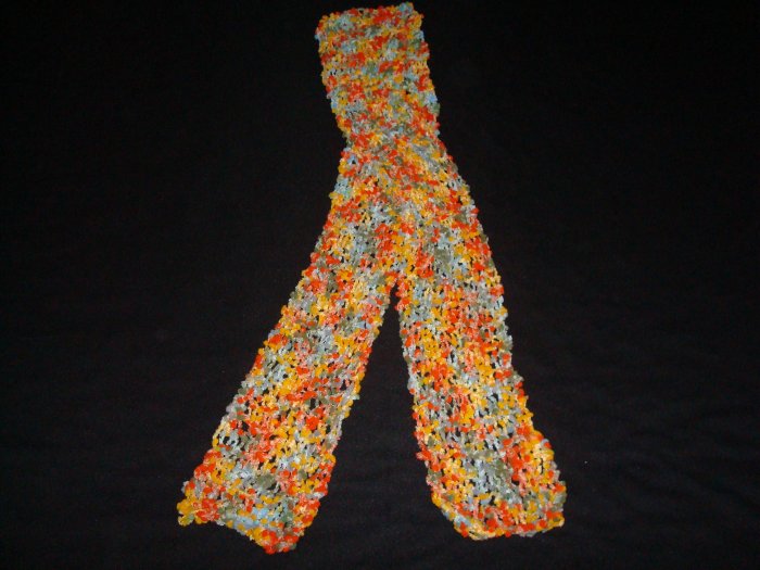 Nubby, Soft Orange and Yellow Scarf