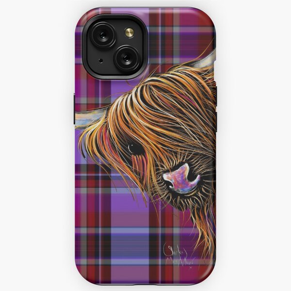 2024 Design SCoTTiSH HiGHLaND CoW TaRTaN NooDLeS P By SHiRLeY