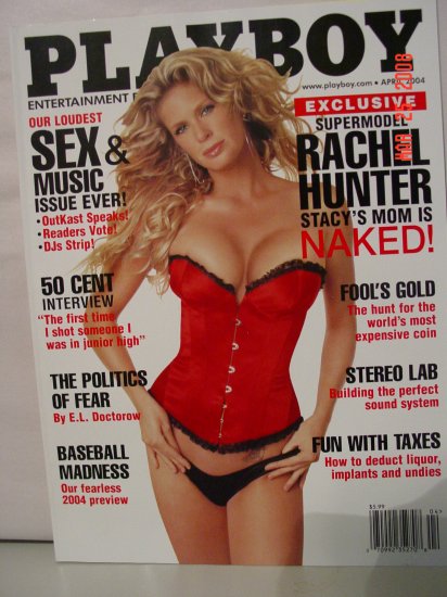April 2004 Playboy Magazine Supermodel Rachel Hunter!!