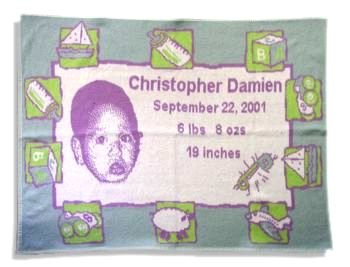 Baby Face Throw (blue)