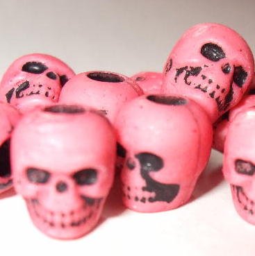 20 GiRLy girL piNK LOliTa DAy oF thE DeAd sKuLL BeAdS Skulls