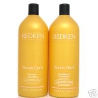 Redken Blonde Glam Shampoo & Conditioner Liter Set