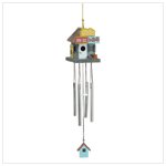General Store Birdhouse with Windchime