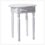 Carved Top Accent Table