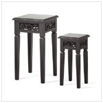 Distress Black Nesting Tables