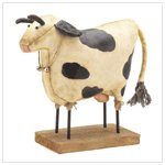 Cow Fabric Figurine