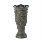 Old World Ornate Pedestal Vase