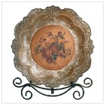 Rose Plate With Stand