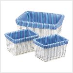 Woven Willow Basket Trio