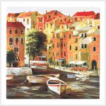 European Canal Canvas Print