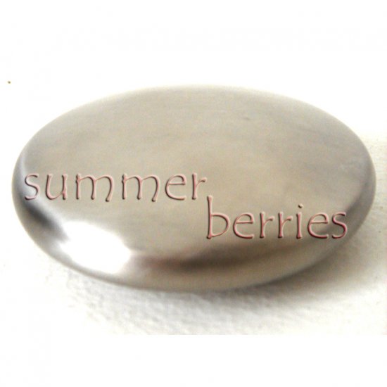 Brushed Stainless Steel Soap - Fish, Garlic & Onion Odour Remover / Deodorizer