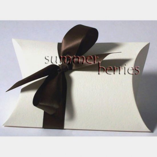 White Pillow Favor Box / Boxes - 6x4 (Set of 10)