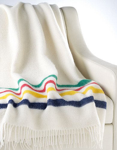 Hudson's Bay Company Multi-Stripe Caribou Throw Blanket