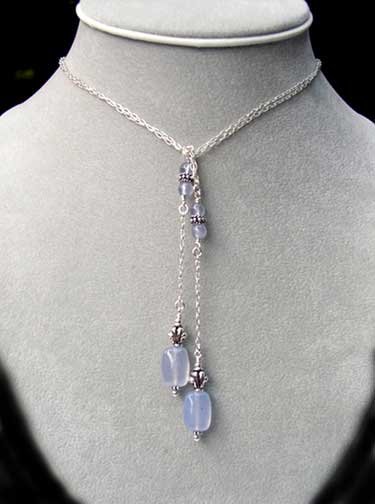 Chalcedony Lariat