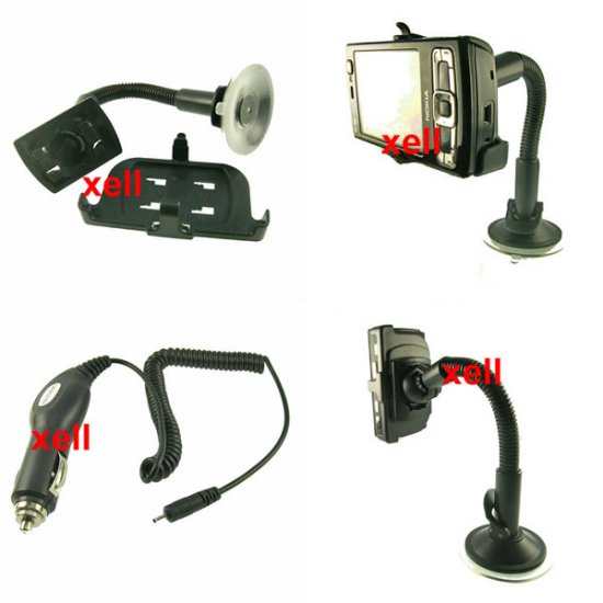 In-car Charger and Car Holder Mount for Nokia N95 8GB **Free Shipping**