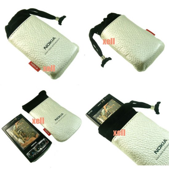 G2 Nokia Bag Pouch Case for N95 8GB N82 N81 N73 5310 5610, Silver **Free Shipping**