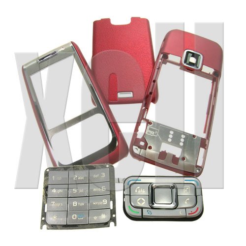 Premium Housing Cover Fascia for Nokia E65, Red **Free Shipping**
