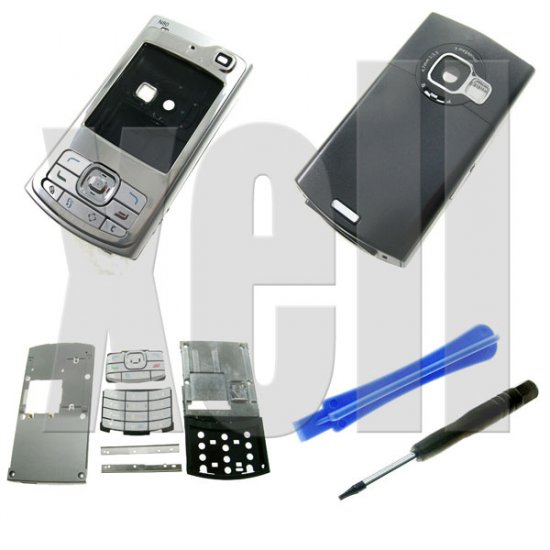 Premium Housing Cover Fascia for Nokia N80, Silver **Free Shipping**
