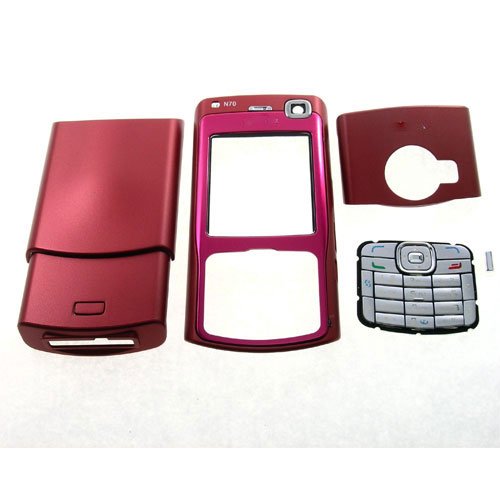 Housing Cover Fascia for Nokia N70, Red **Free Shipping**