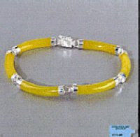 Genuine Yellow Jade Bracelet