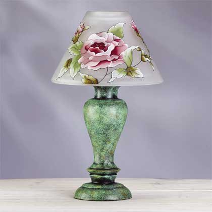 VICTORIAN ROSE CANDLE LAMP