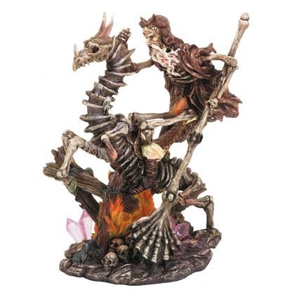 Skeleton Merlin On Dragon