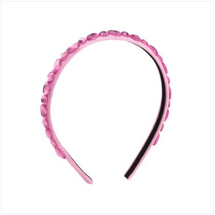 Pink Headband With Pink Stones