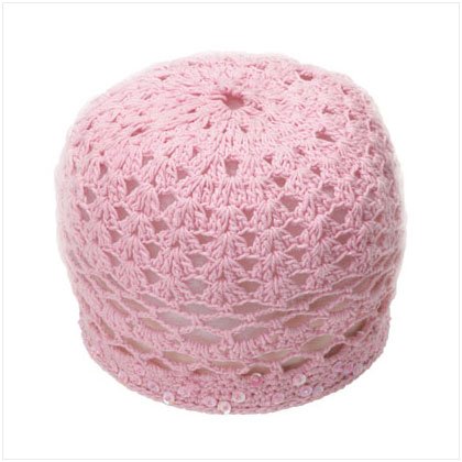 Pink Sequin Beanie
