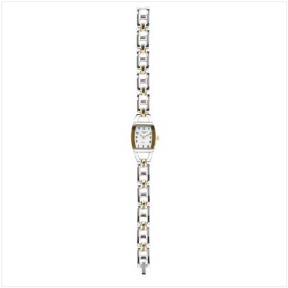 TWO TONE METAL LINK WATCH
