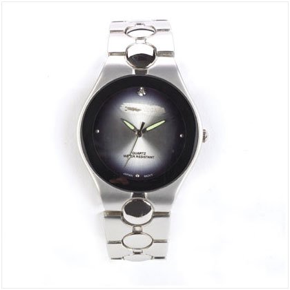 MEN'S OPALESCENT SILVER WATCH