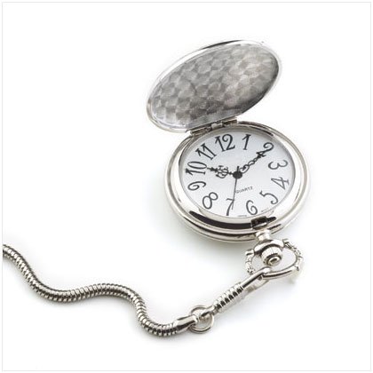 Men's Silver Pocket Watch