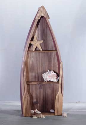 Rowboat Curio Shelves