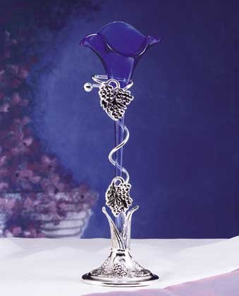 Blue Lily Vase