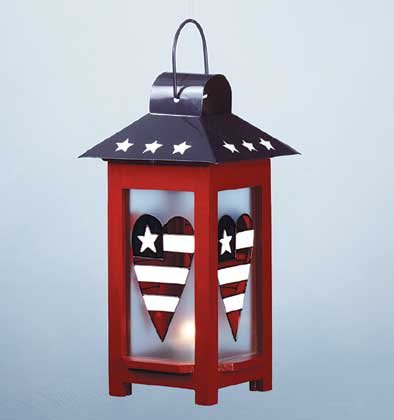 Patriotic Candle Lantern