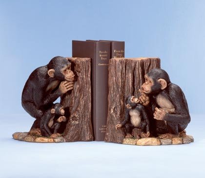 Hide & Seek Monkey Bookends