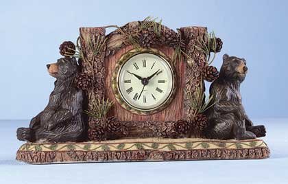 Woodsy Bear Desk Clock