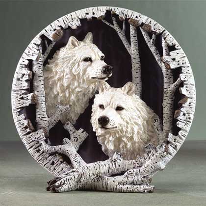 White Wolf Collectors Plate