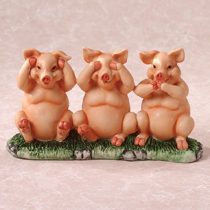 No Evil Piggies Here