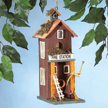 Fire Station Birdhouse