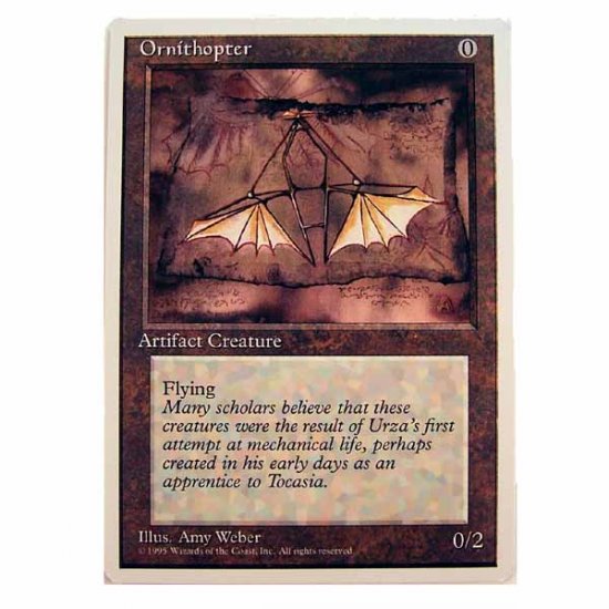 Ornithopter 4th Edition Magic the Gathering Role Playing Single