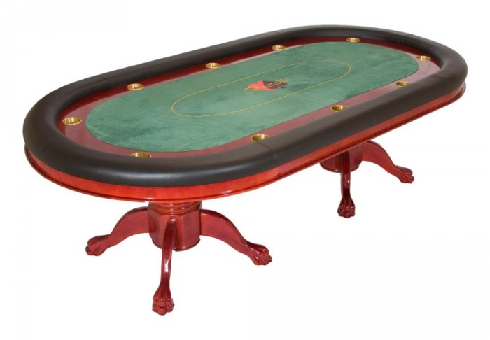 Bravatto Racetrack Edition Poker Table - Cherry Finish