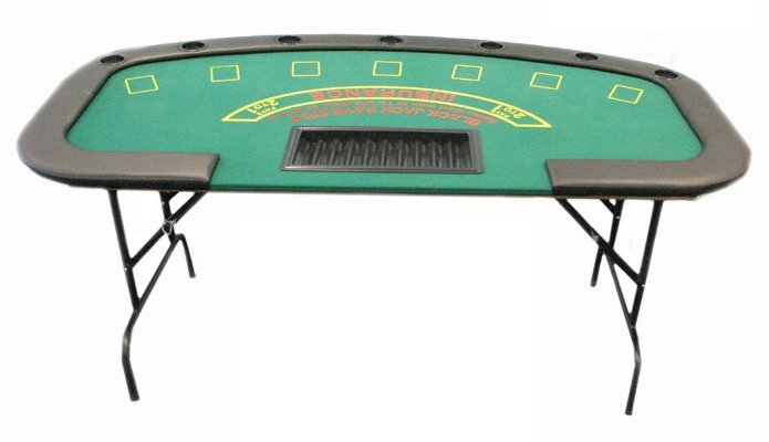 Black Jack Table with Folding Legs