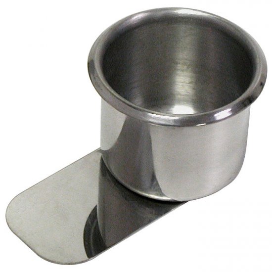 Set of 10 Cup Holders - Stainless Steel Slide Under (small size)