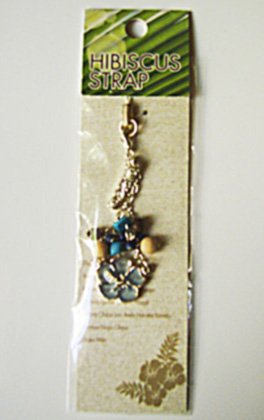 Hibiscus Strap Cell Phone Charm