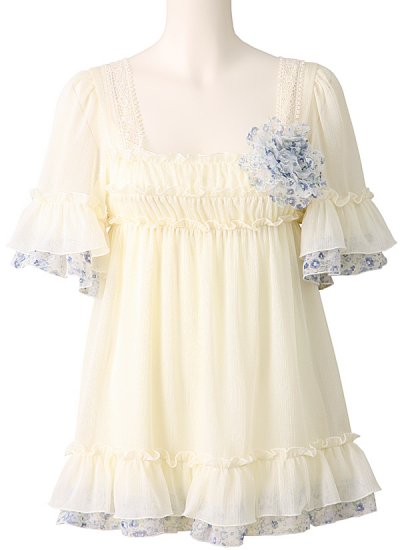 Empire Waist Ruffled Top