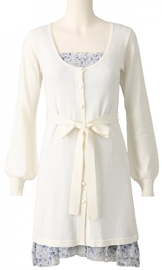 Long Sleeve 2 piece knitted Dress