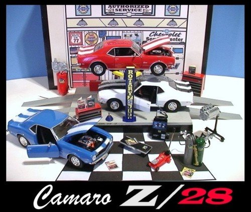 1968 CHEVY CAMARO Z-28 GARAGE W/ ELECTRIC CAR LIFT & 3 CARS++